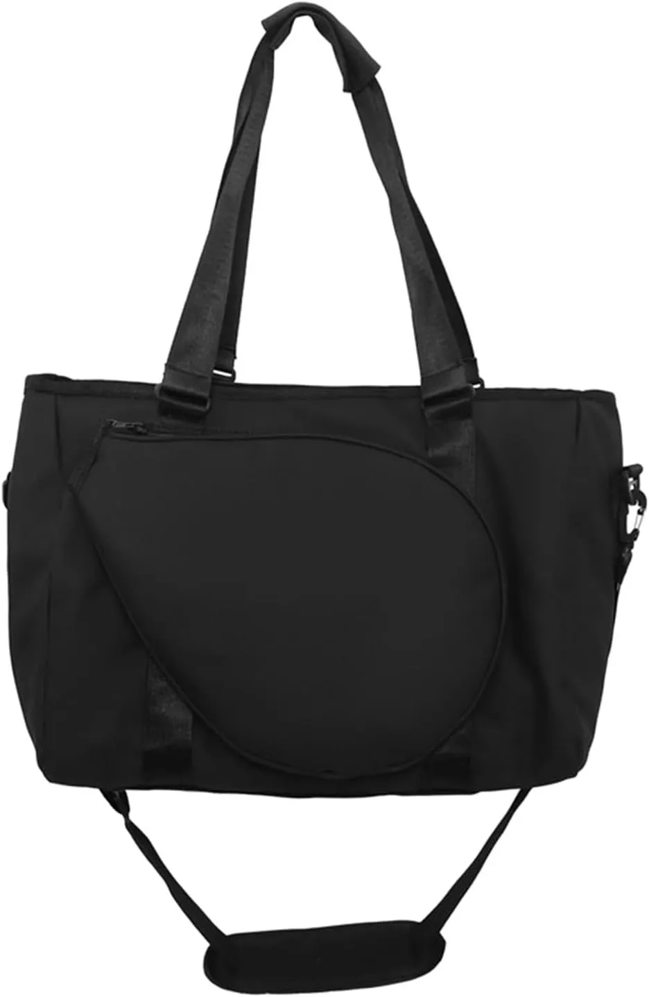 Tennis Shoulder Bag Handbag Tennis Tote Bag for Women Men for Pickleball Fitness Badminton Racquet Squash Racquets, Black