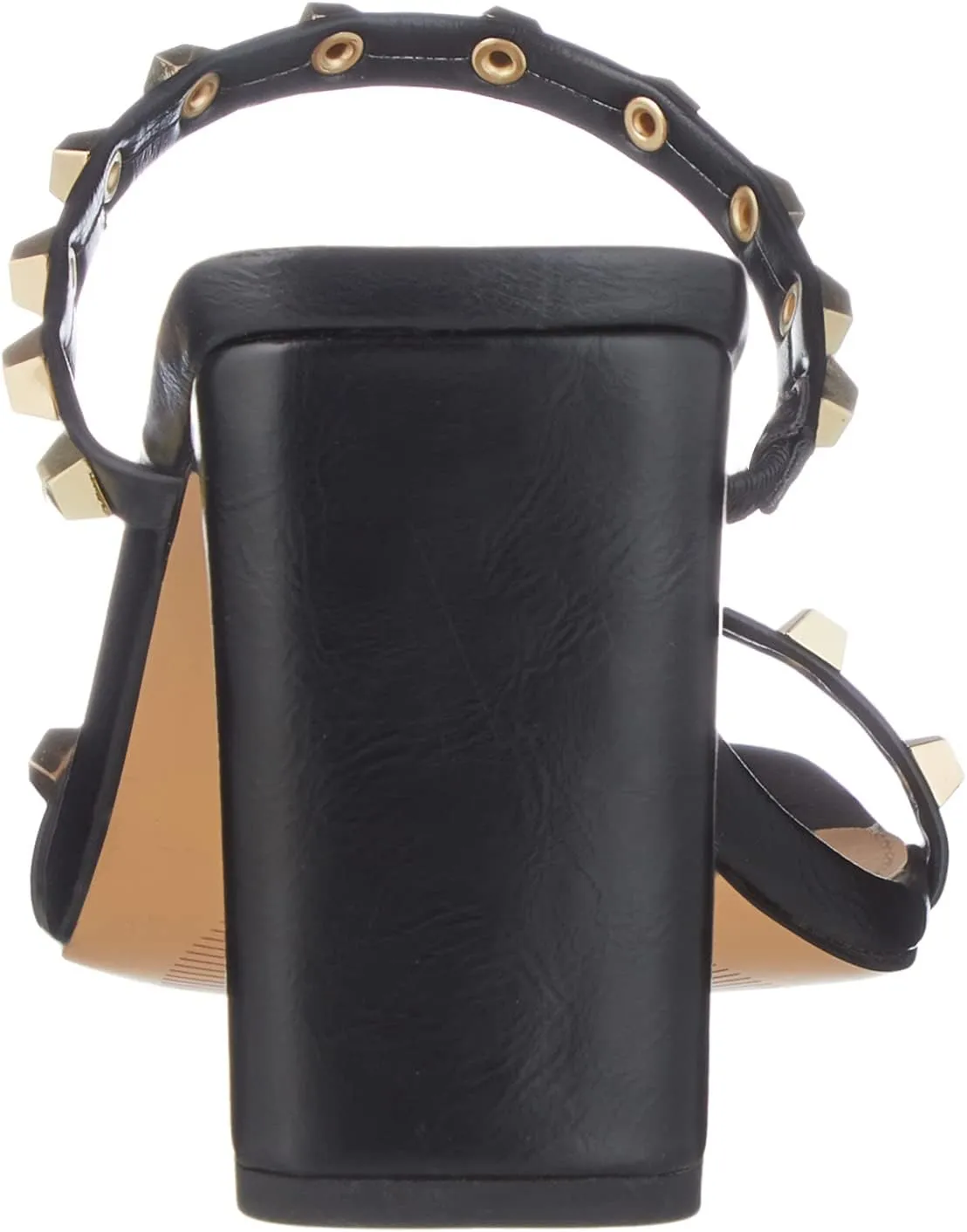 The Drop Women's Avery Square Toe Two Strap High Heeled Sandal