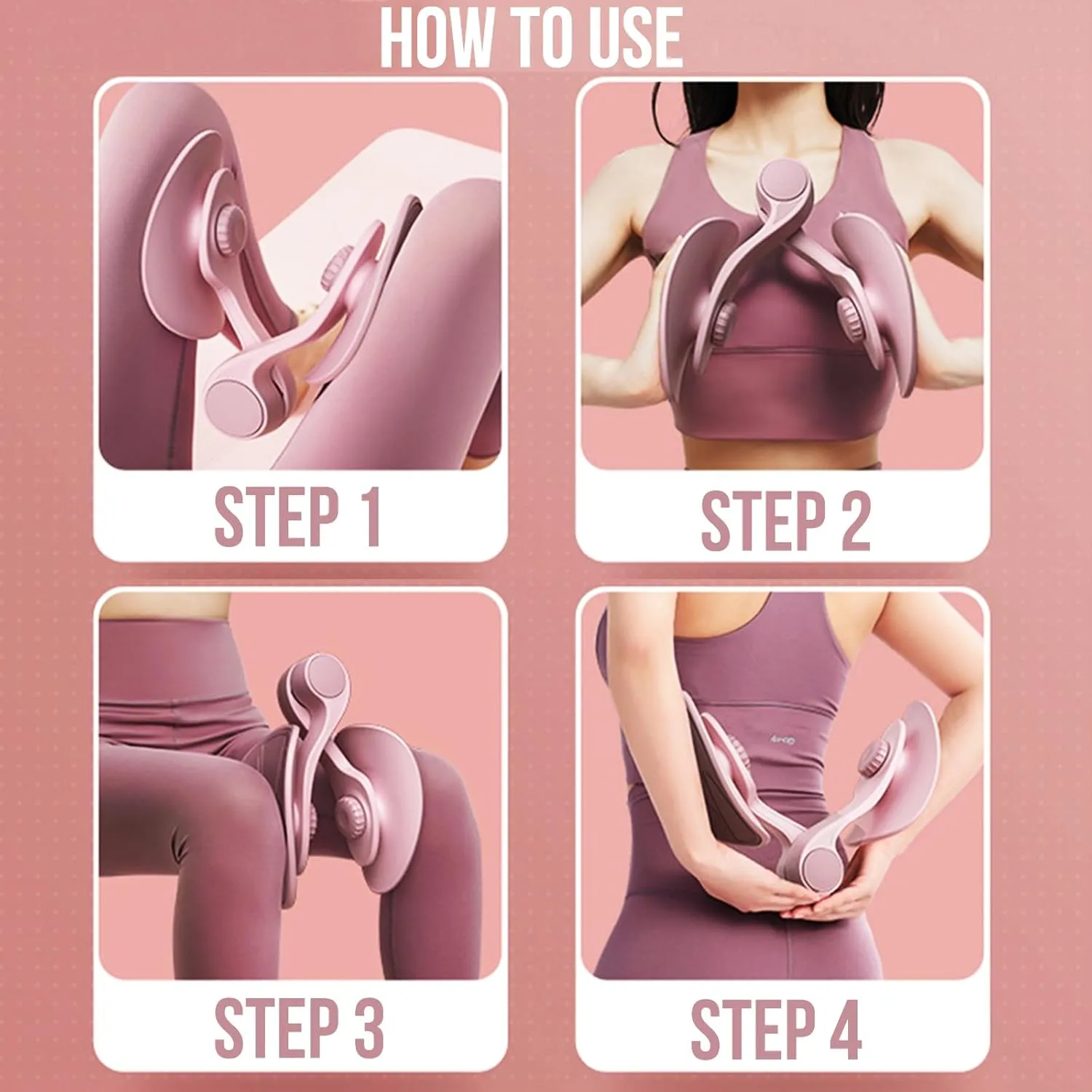 Thigh Master Exerciser,Hip Trainer Kegel Home Fitness Equipment,Pelvic Floor Trainer,Postpartum Rehabilitation,Upgrade Resistance Leg Exercise Workout Equipment for Women Home Gym Equipment