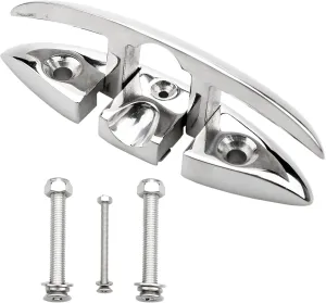 Thorn Boat Folding Cleat,Flip Up 4-1/2" Dock Cleats Marine Stainless Steel