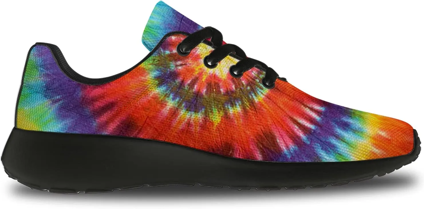 Tie Dye Shoes for Women Men Running Shoes Womens Mens Walking Tennis Sneakers Comfortable Sport Jogging Shoes Gifts