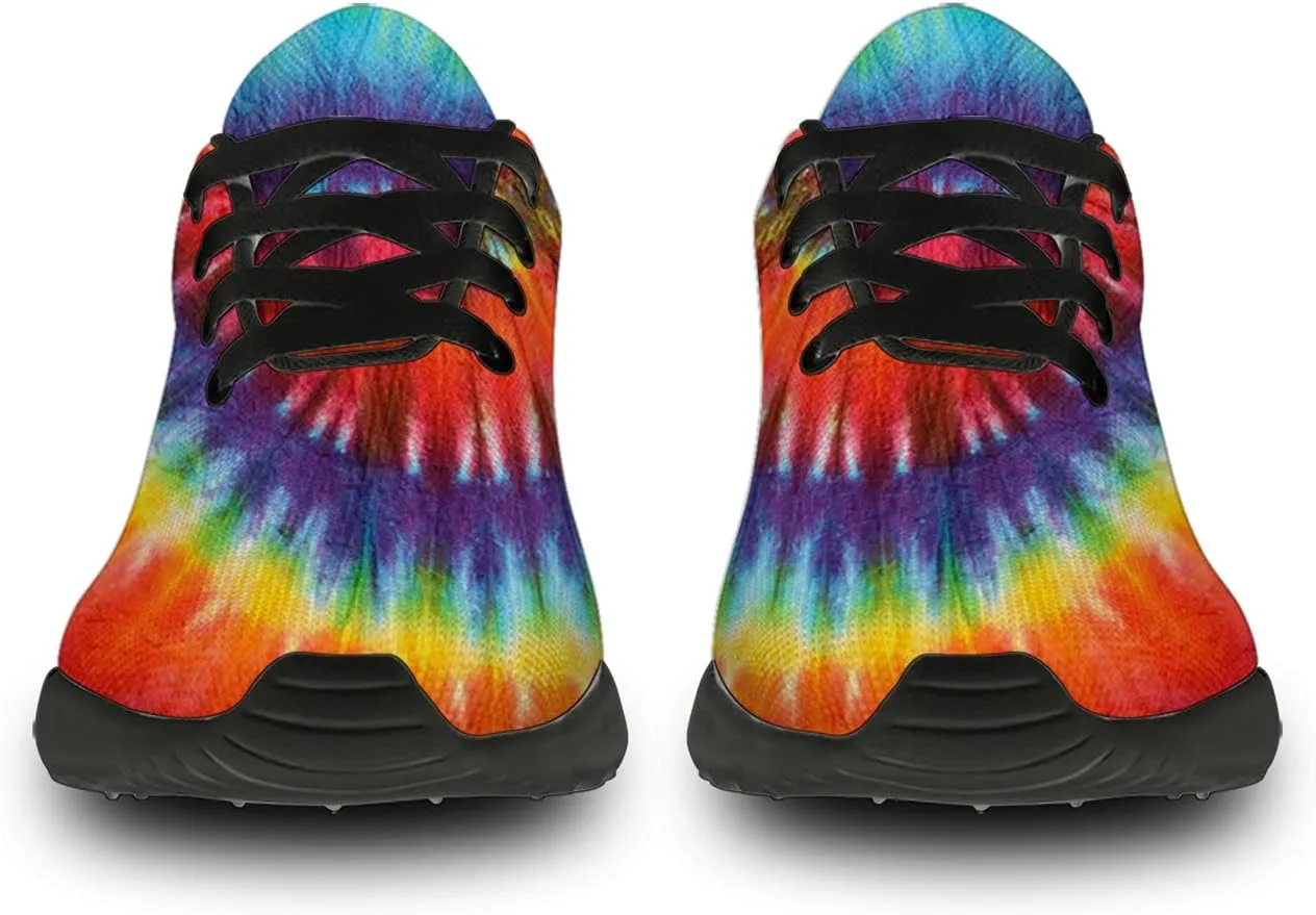 Tie Dye Shoes for Women Men Running Shoes Womens Mens Walking Tennis Sneakers Comfortable Sport Jogging Shoes Gifts