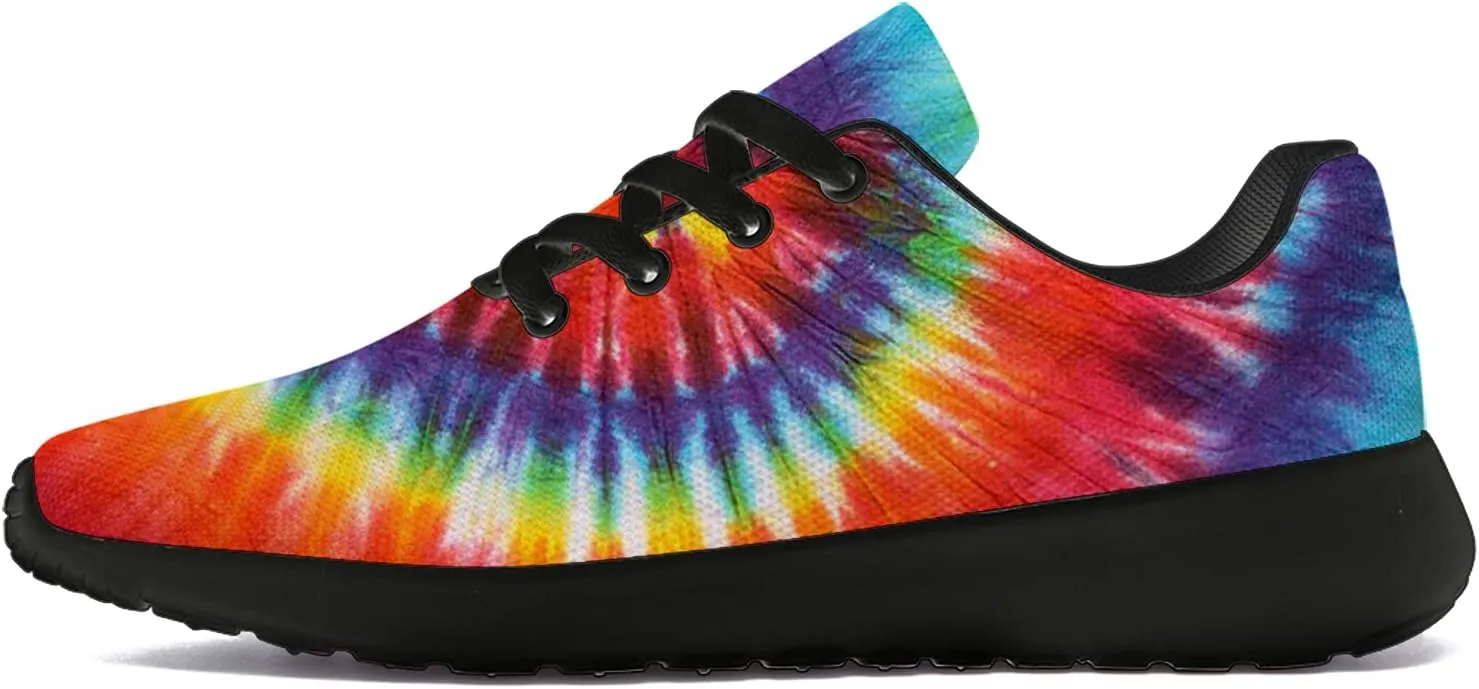 Tie Dye Shoes for Women Men Running Shoes Womens Mens Walking Tennis Sneakers Comfortable Sport Jogging Shoes Gifts