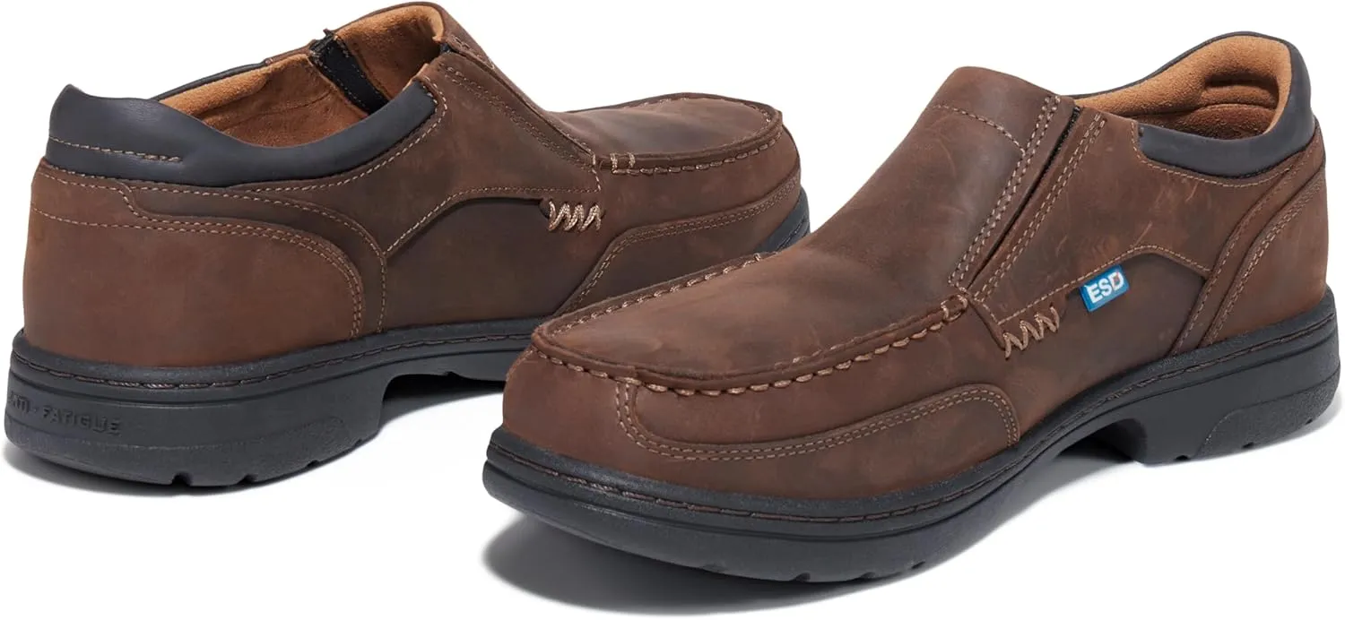 Timberland PRO Men's Branston Slip-on Alloy Safety Toe Static Dissipative Industrial Casual Work Shoe