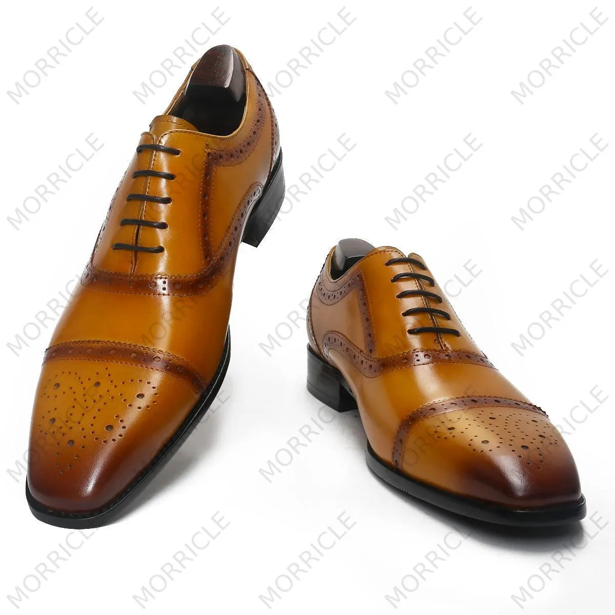 Timeless Caramel Cap Toe Oxford Shoes