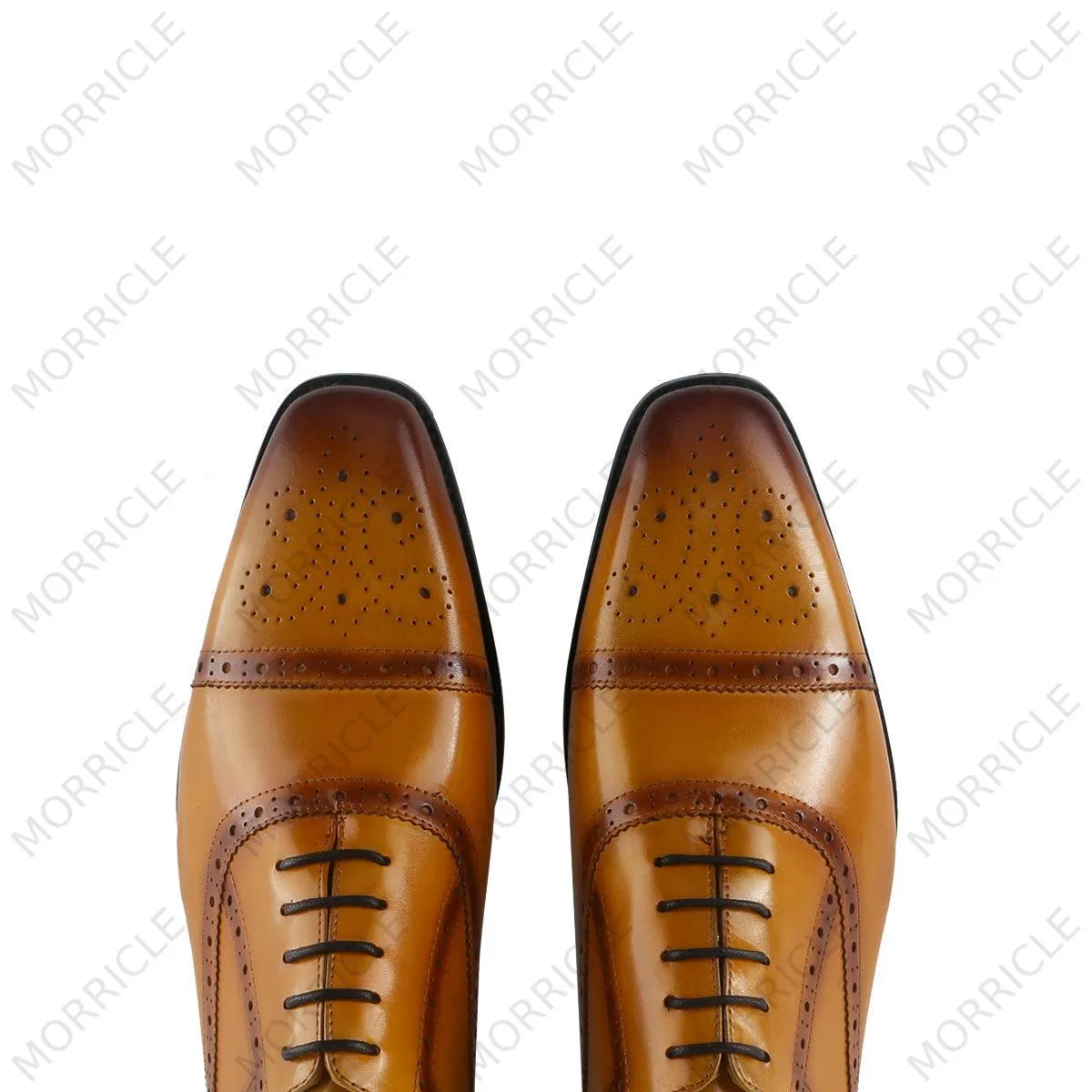 Timeless Caramel Cap Toe Oxford Shoes
