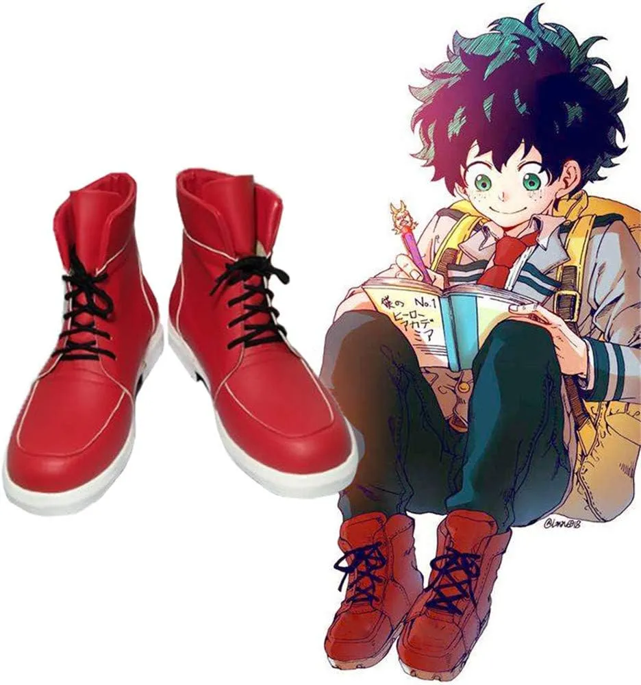 Tokisaki Halloween Hero Academia high-top Shoes Bakugou Katsuki Boots Shoto Cosplay Fashion Ladies pu Leather Long Tube Shoes