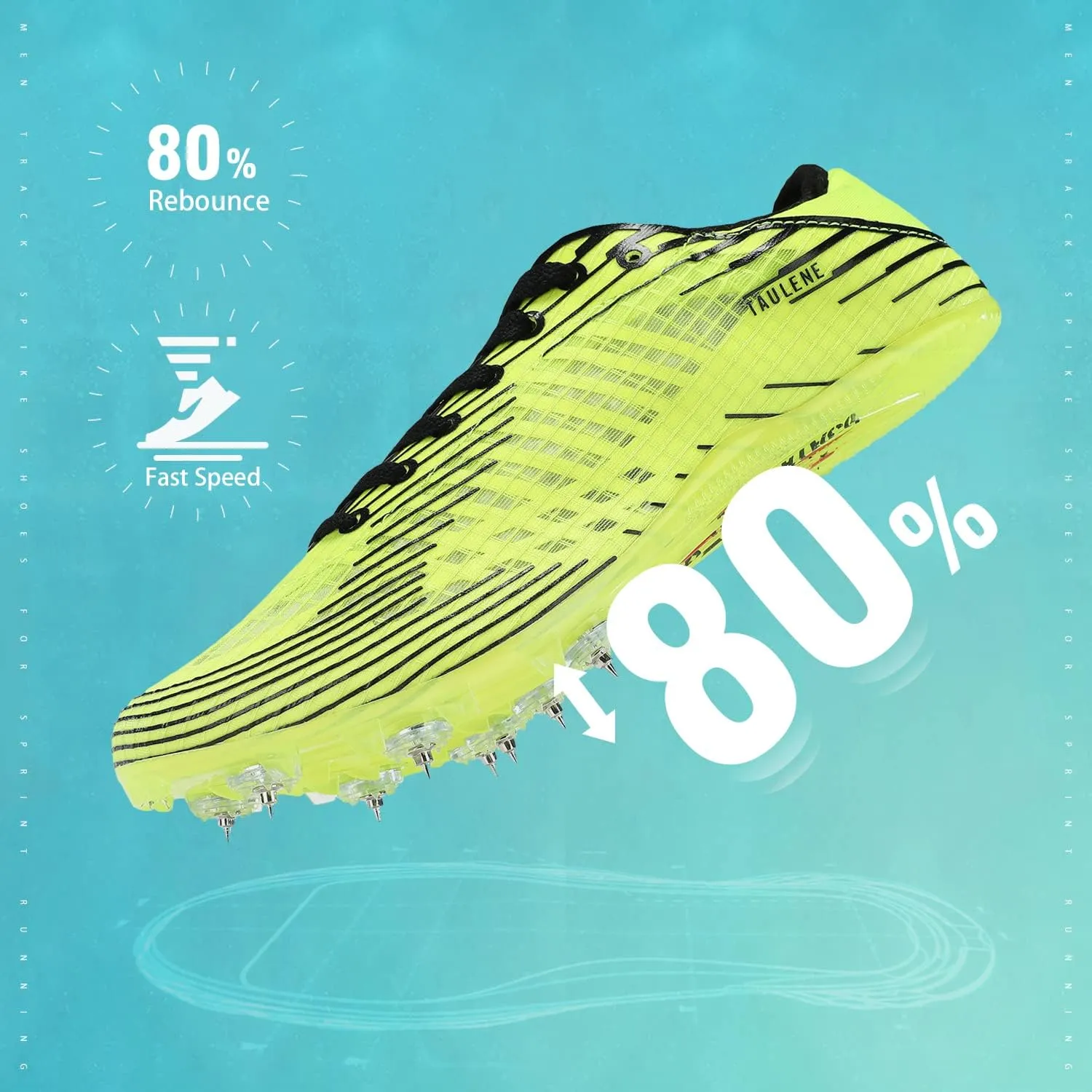 Track Shoes Men Track Spike Shoe for Men Cross Country Running Track and Field Shoes Sprint Distance Running