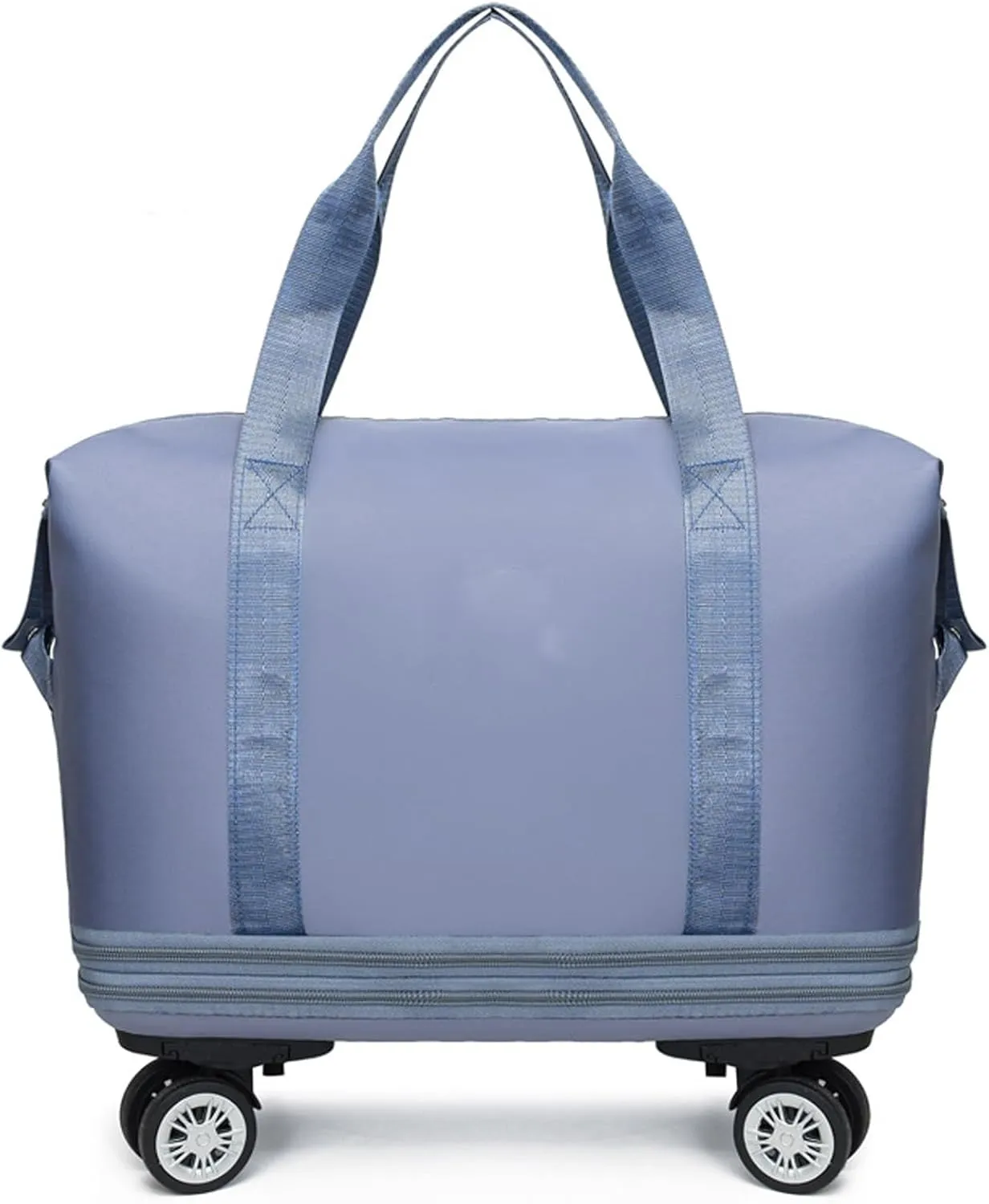 Travel Bag with Wheels，Large Capacity Travel Bag，Universal Wheel Removable,Weekender Bag with Wheels,Overnight Bag with Wheels (Blue)