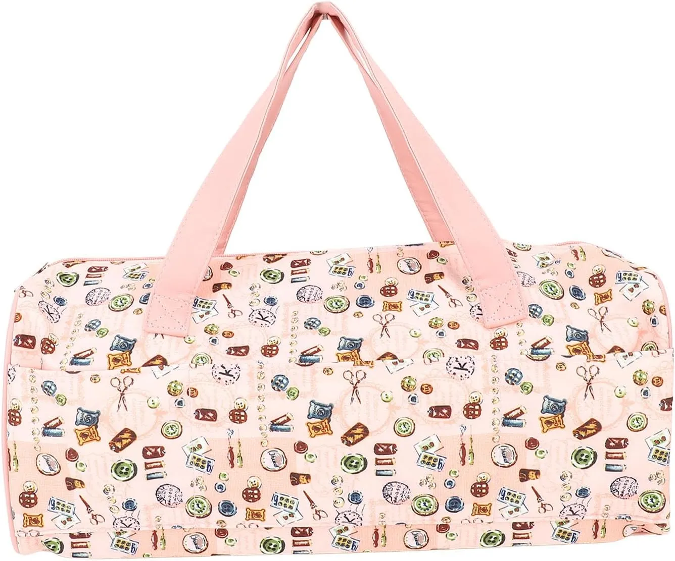 Travel Duffel Bag with Smooth Zipper | Breathable Storage Organizer for Bedroom/Travel/Makeup Accessories | 600D Oxford Cloth, 18x16x46cm Compact Size