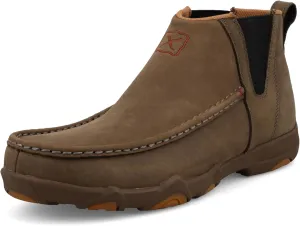 Twisted X Men's 4" Chelsea Ultralite X Driving Moc, Moc Toe with Ultralite X, Shitake, 12 W