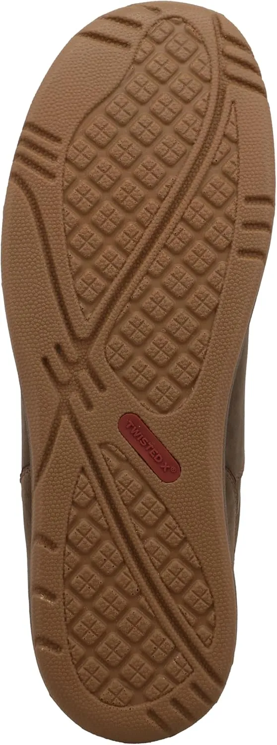 Twisted X Men's Boat Shoe, Moc Toe