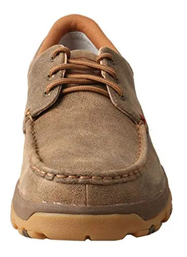 Twisted X Men's CellStretch Mocs Casual Lace-Up Shoes, Bomber Brown, 11 US