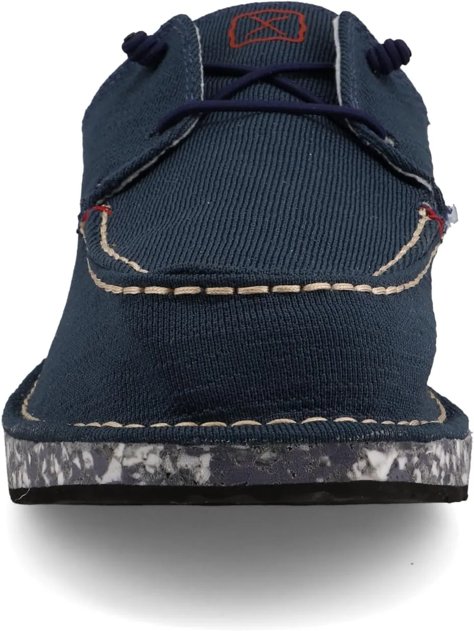 Twisted X Men's Circular Project Boat Shoe, Moc Toe