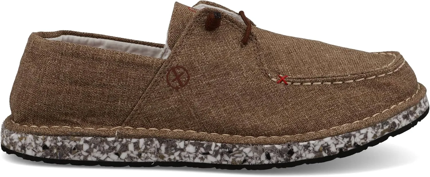 Twisted X Men's Circular Project Boat Shoe, Moc Toe