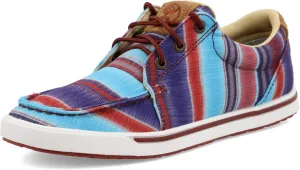 Twisted X Women's Hooey Loper, Moc Toe, Blue Multi, 7.5 M