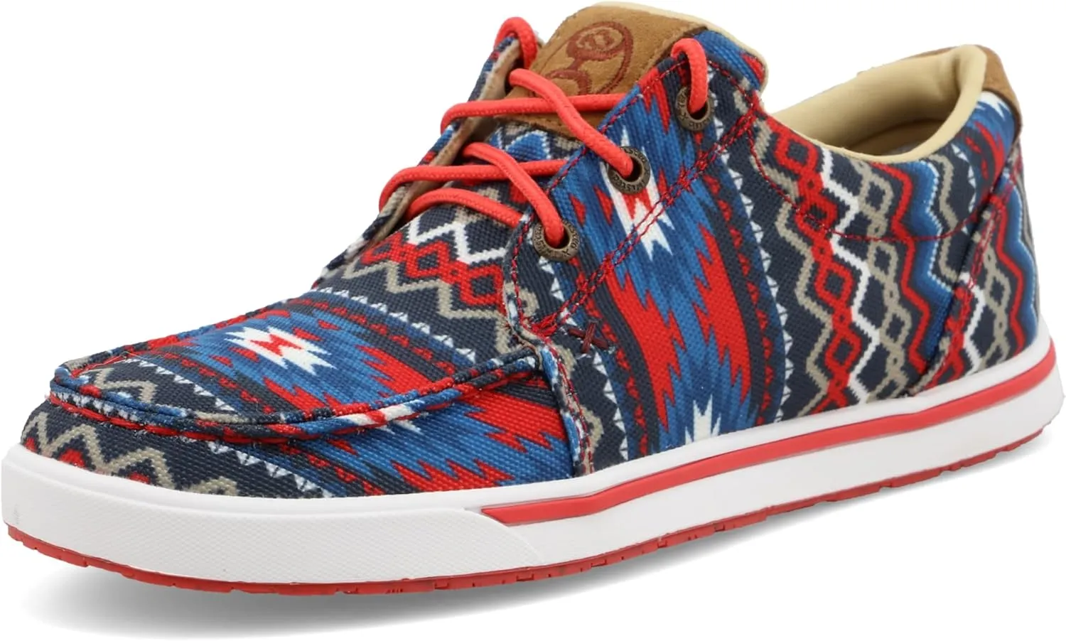 Twisted X Women's Hooey Loper, Moc Toe, Red Aztec Multi, 9.5 M