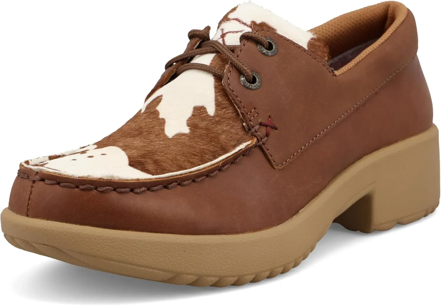 Twisted X Women's Platform Shoe, Moc Toe