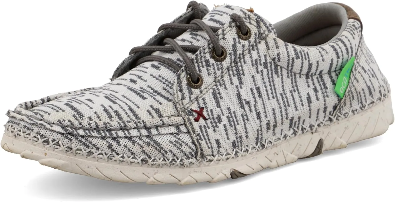 Twisted X Women's Zero-X, Moc Toe with Zero-X, White & Grey, 8.5 M
