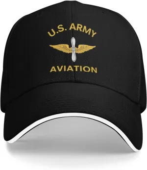 Us Army Aviation Branch Baseball Cap Classic Adjustable Fashion Casquette Hat for Men and Women