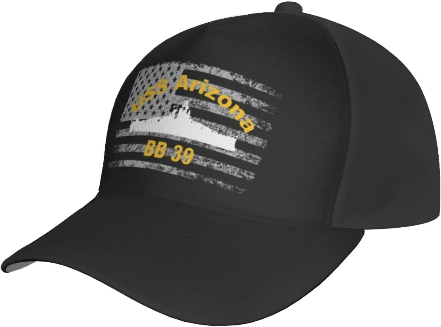 USS Arizona BB-39 Trucker Hat for Men - Outdoors Adjustable Baseball Snapback Cap