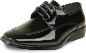 VANGELO Men Dress Shoe TAB and Tux Oxford Formal Tuxedo for Prom Wedding Uniform Medium and Wide Width Black Grey Ivory White Patent