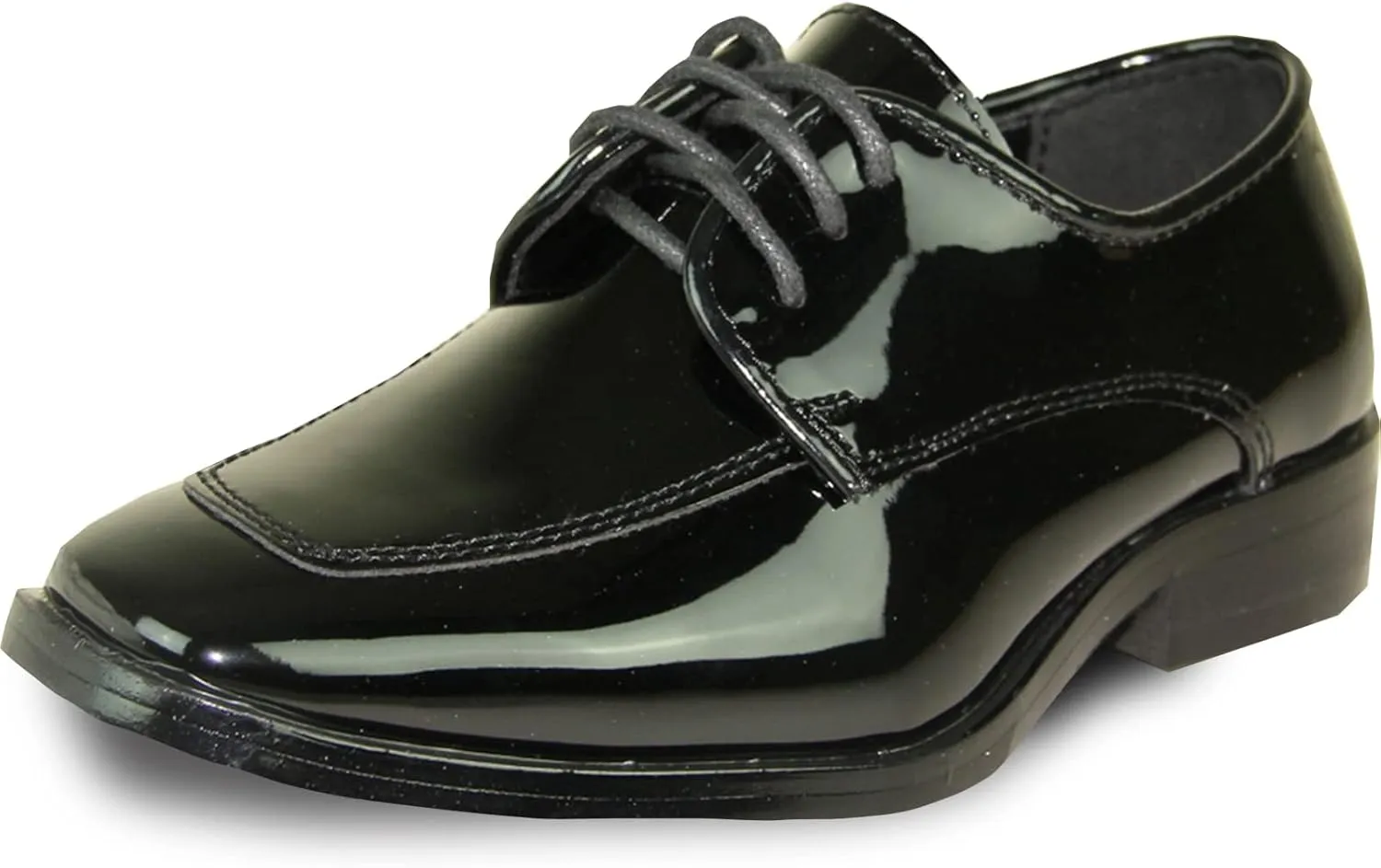 VANGELO Men Dress Shoe TAB and Tux Oxford Formal Tuxedo for Prom Wedding Uniform Medium and Wide Width Black Grey Ivory White Patent