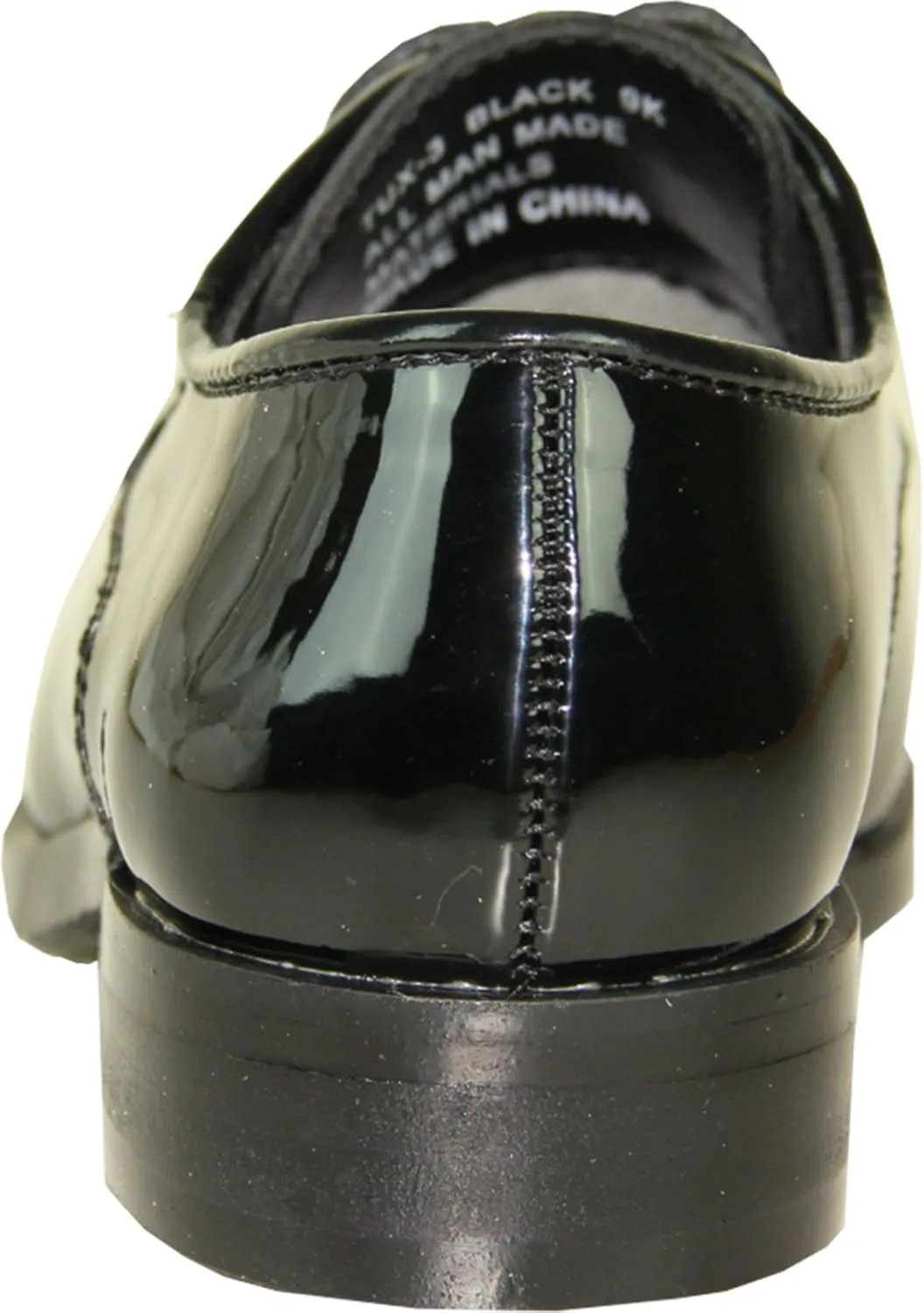 VANGELO Men Dress Shoe TAB and Tux Oxford Formal Tuxedo for Prom Wedding Uniform Medium and Wide Width Black Grey Ivory White Patent