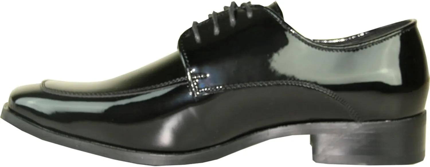 VANGELO Men Formal Tuxedo Dress Shoe for Wedding, Uniform and Prom -Wide Width Available