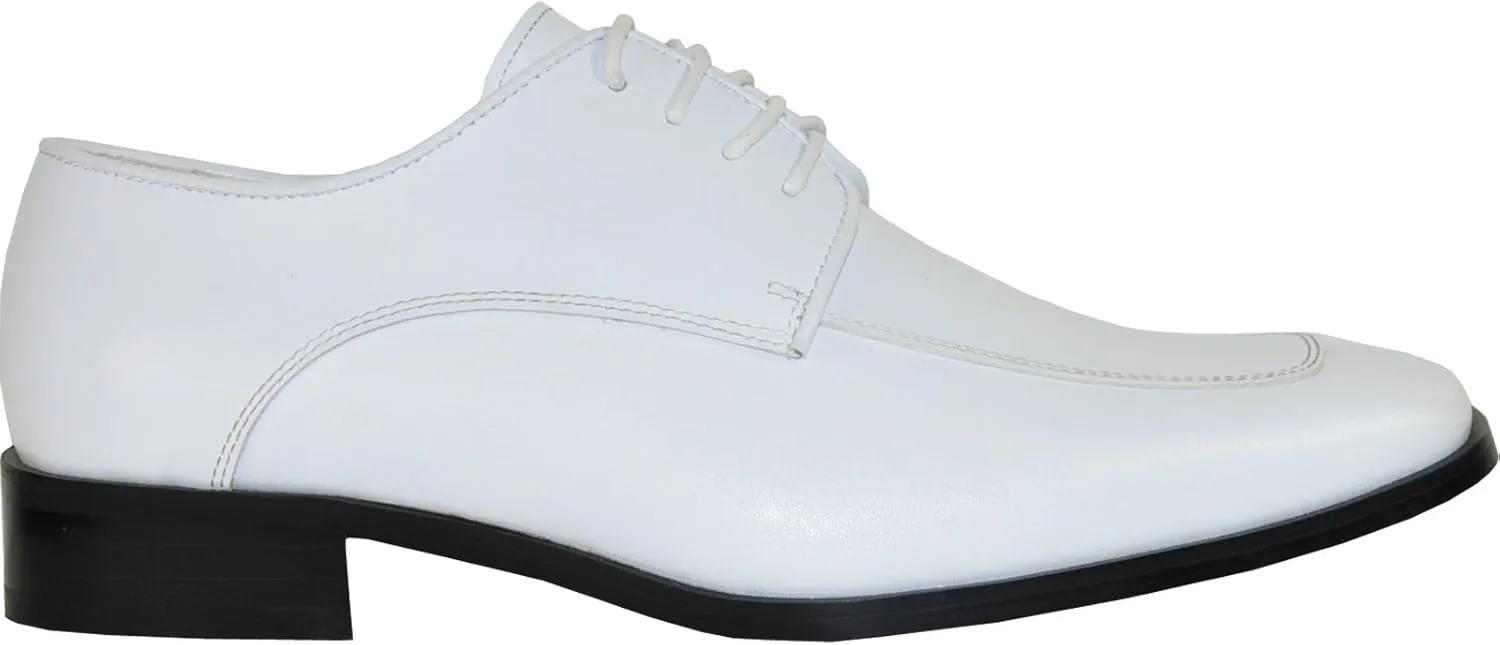 VANGELO Men Formal Tuxedo Dress Shoe for Wedding, Uniform and Prom -Wide Width Available