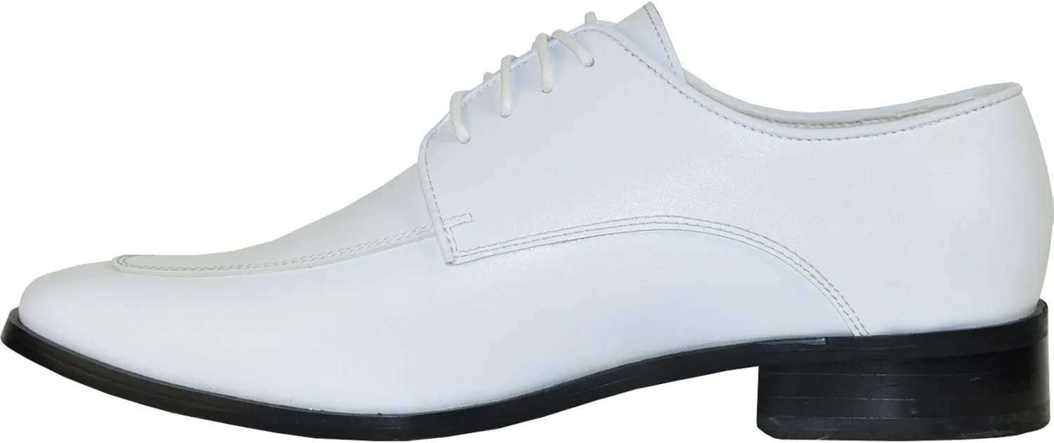 VANGELO Men Formal Tuxedo Dress Shoe for Wedding, Uniform and Prom -Wide Width Available