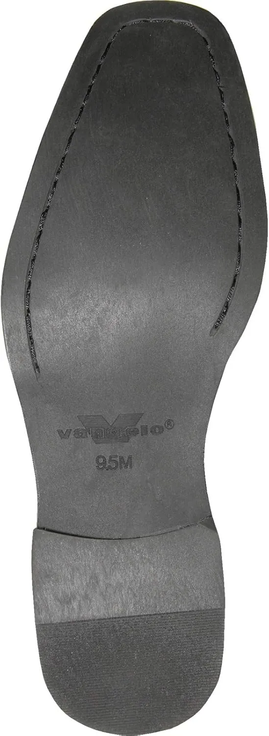 VANGELO Men Formal Tuxedo Dress Shoe for Wedding, Uniform and Prom -Wide Width Available