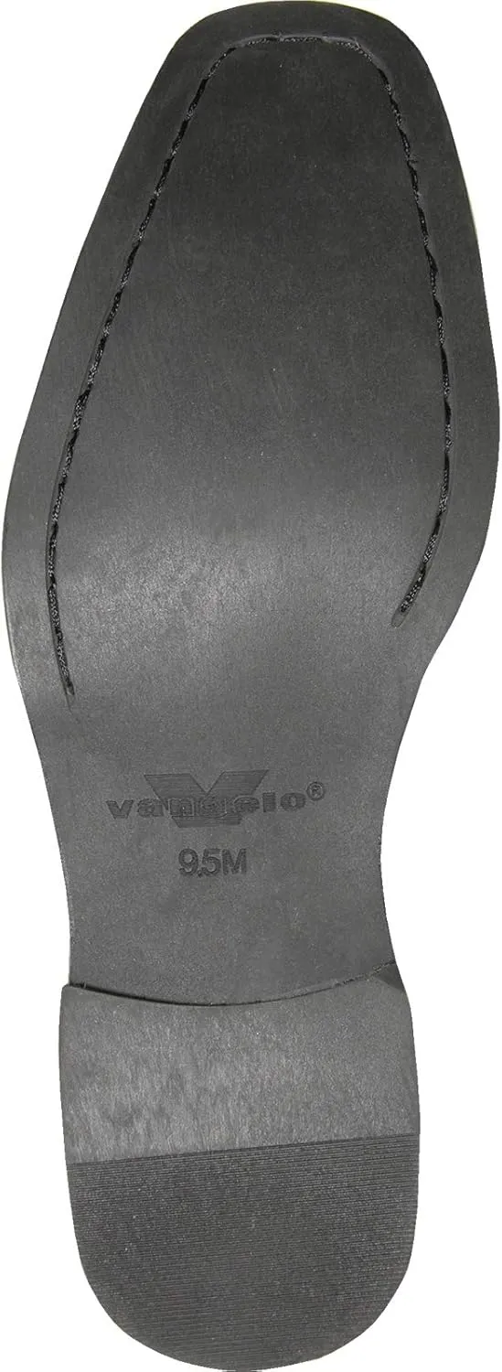 VANGELO Men Formal Tuxedo Dress Shoe for Wedding, Uniform and Prom -Wide Width Available