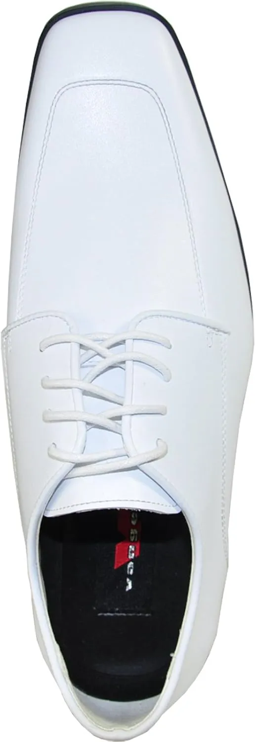 VANGELO Men Formal Tuxedo Dress Shoe for Wedding, Uniform and Prom -Wide Width Available
