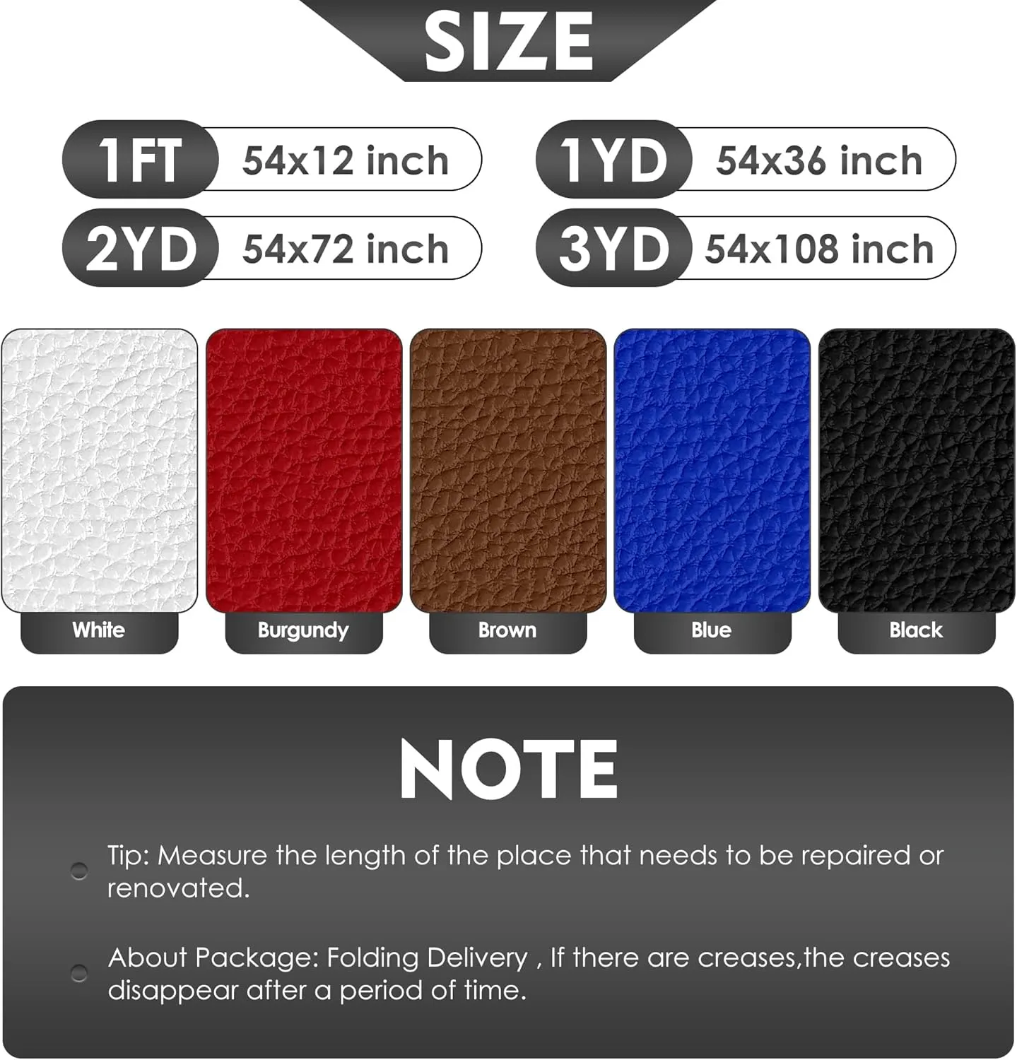 Vinyl Fabric, Marine Faux Leather Upholstery, for Upholstery Crafts, DIY Sewings, Sofa, Handbag, Earrings, Hair Bows Decorations (White 54 x 72 inch 2YD)