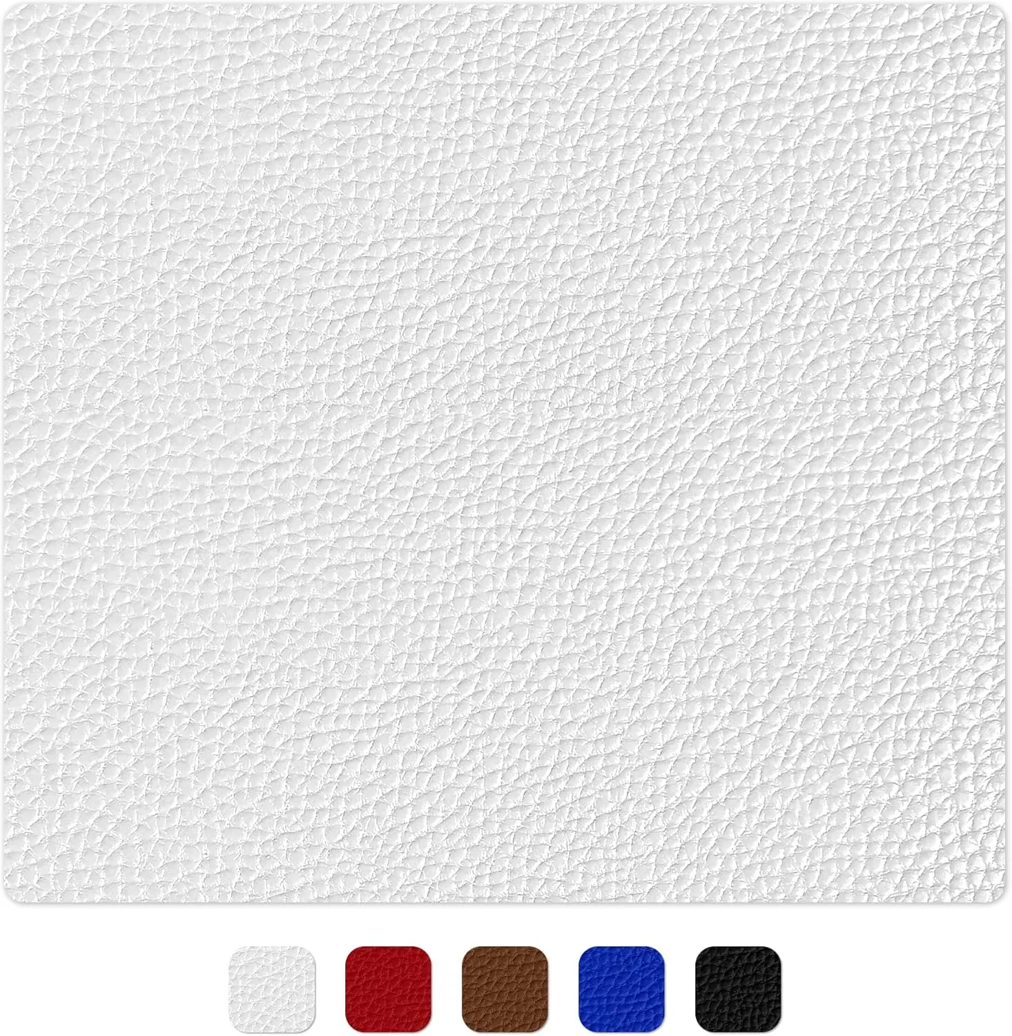 Vinyl Fabric, Marine Faux Leather Upholstery, for Upholstery Crafts, DIY Sewings, Sofa, Handbag, Earrings, Hair Bows Decorations (White 54 x 72 inch 2YD)