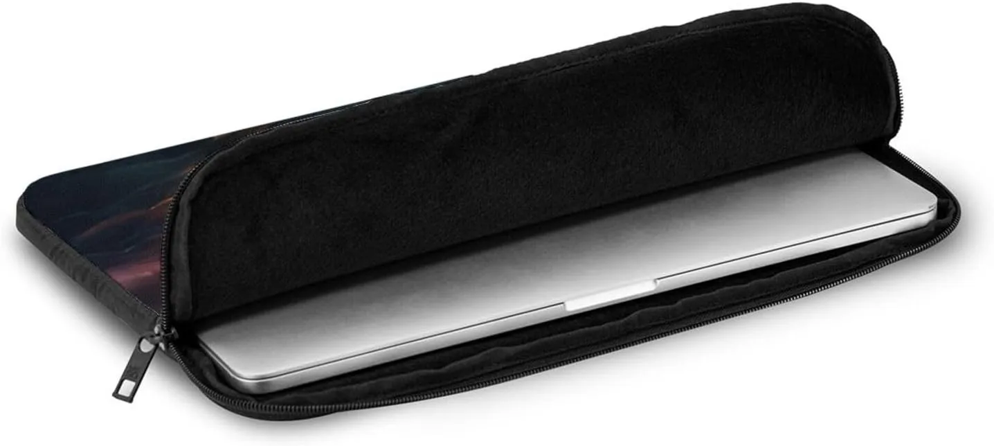 Volcano Eruption Pattern Shockproof Portable Laptop 13 inch Sleeve Bag for Men and Women - Ideal for Business Travel, School, and Daily Use