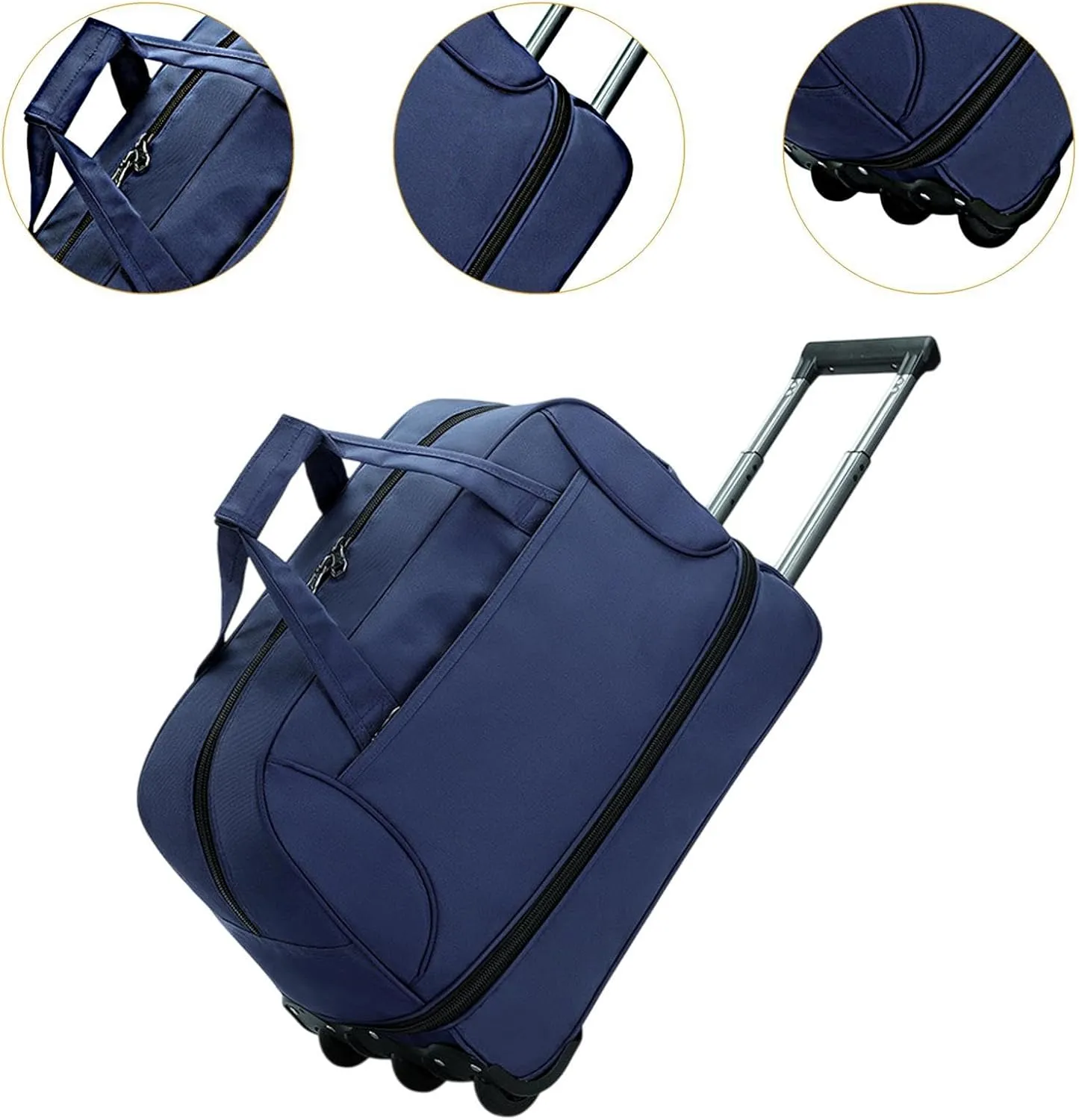 Wheeled Duffel Bag for Travel And Outdoor Activities, Blue