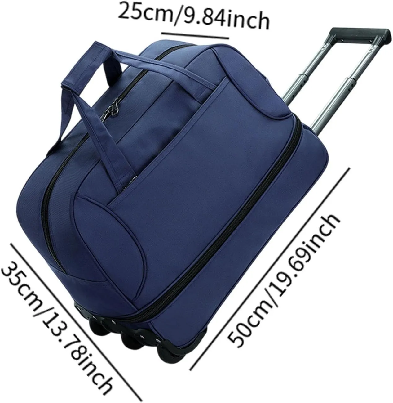 Wheeled Duffel Bag for Travel And Outdoor Activities, Blue