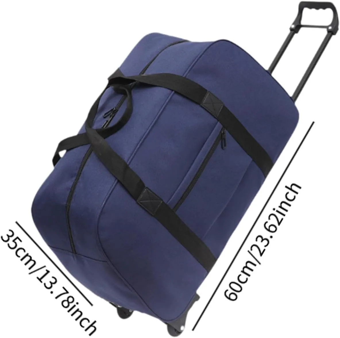 Wheeled Duffel Bag,Luggage Case,Multifunction Handbag Carrier,Adults Suitcase,Rolling Travel Bag for Traveling,Business Trip, blue