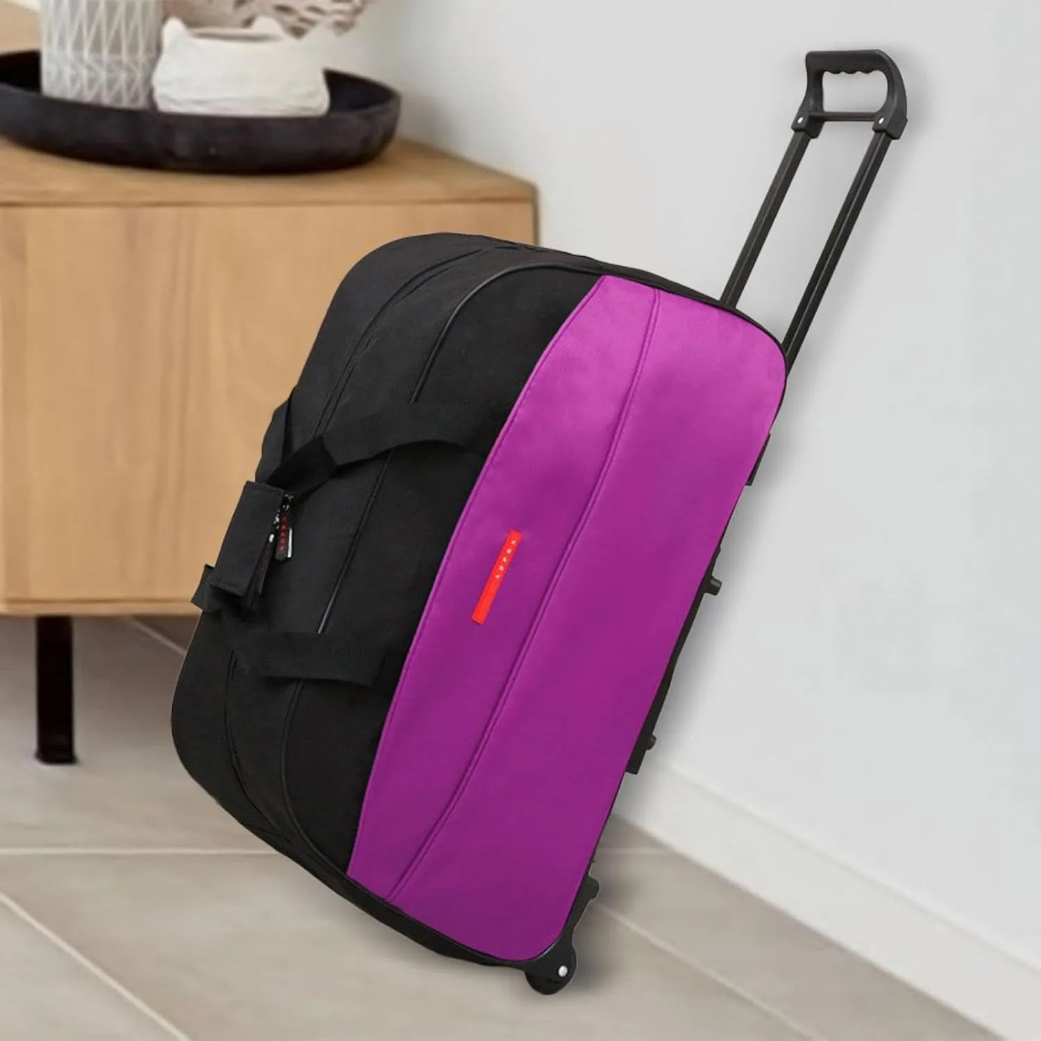 Wheeled Rolling Duffel Bag Foldable Travel Garment Bag for Outdoor Business Trip,