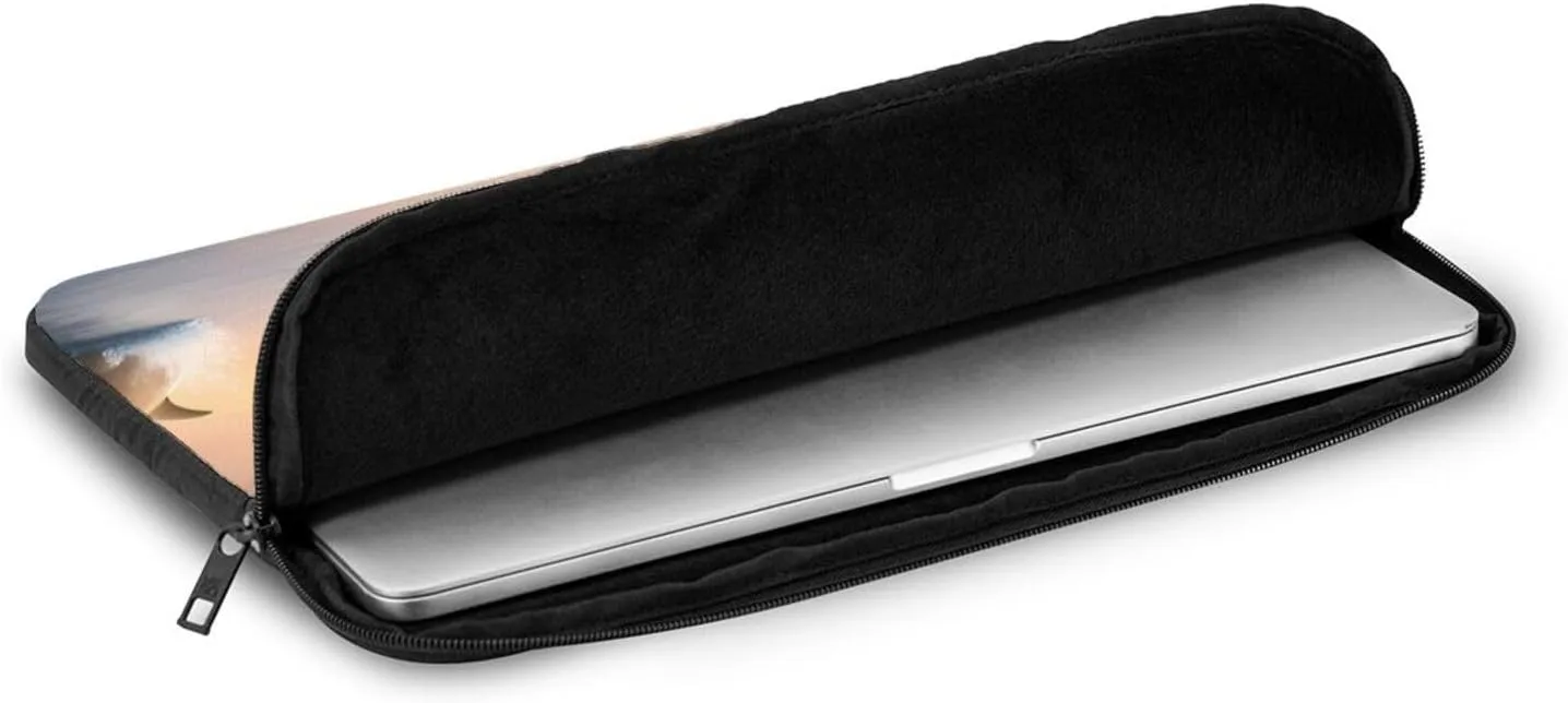 Winter The Dolphin Pattern Shockproof Portable Laptop 13 inch Sleeve Bag for Men and Women - Ideal for Business Travel, School, and Daily Use