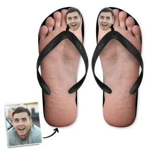 with Flip Face Flops Touch-sensitive Face Photo Big His Custom Don't miss it Toe