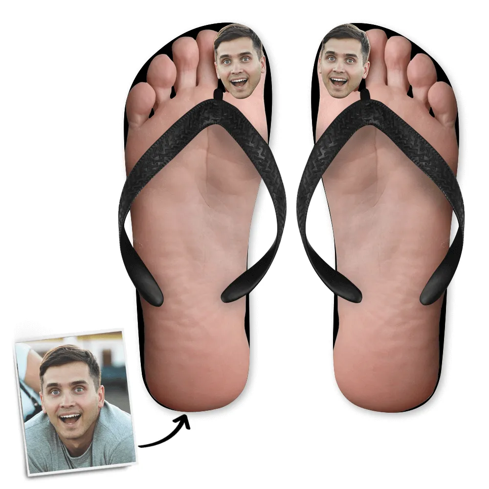 with Flip Face Flops Touch-sensitive Face Photo Big His Custom Don't miss it Toe