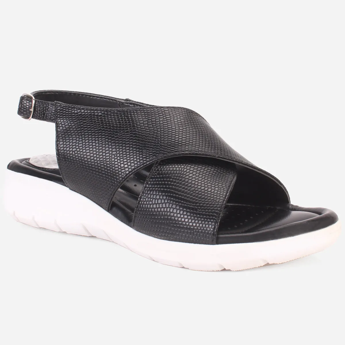 Women's "ELENA" Wide Strap Open Toe Sandals