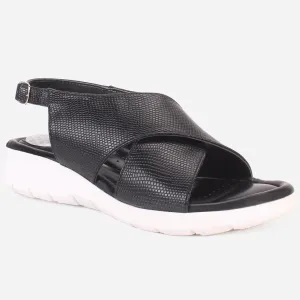 Women's "ELENA" Wide Strap Open Toe Sandals