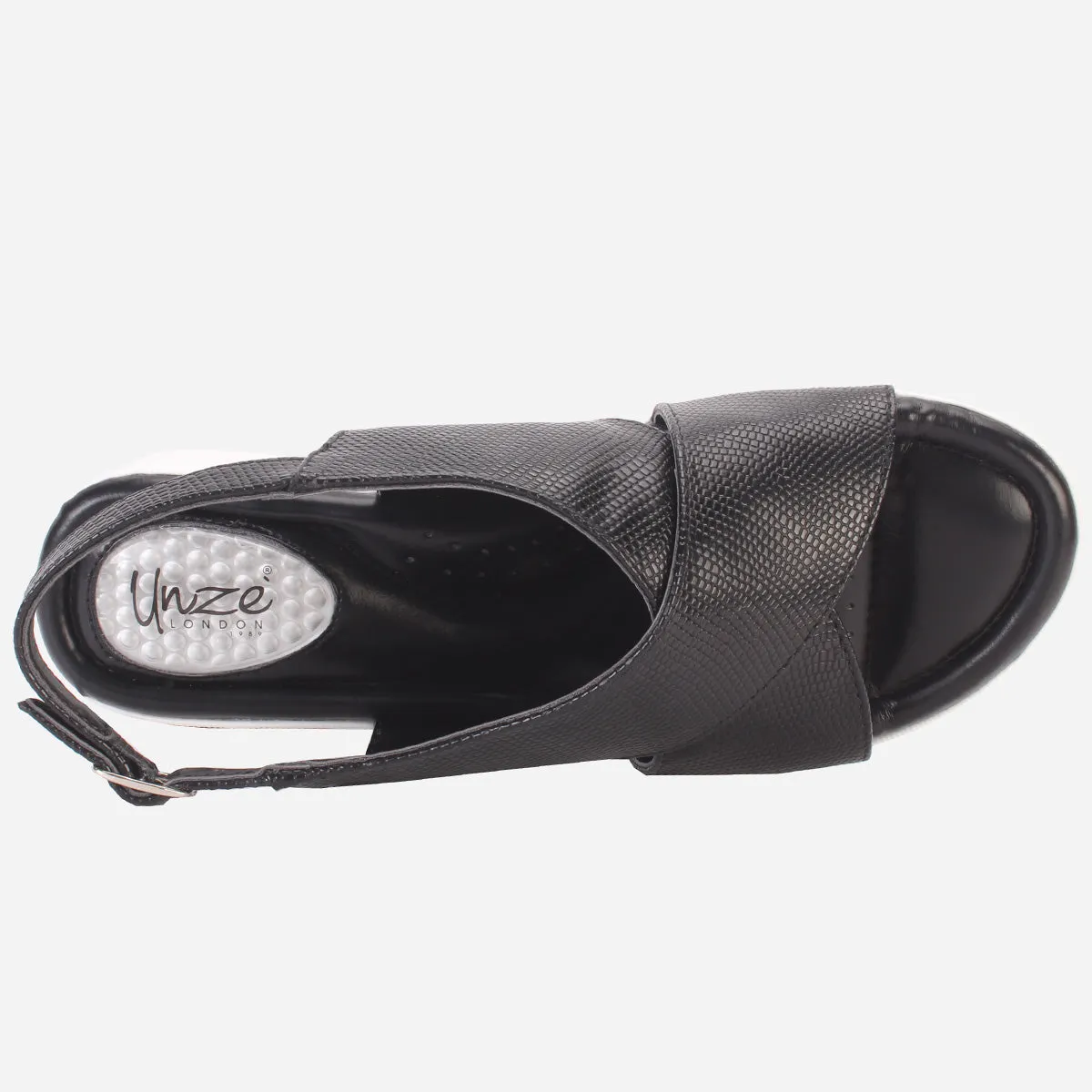 Women's "ELENA" Wide Strap Open Toe Sandals