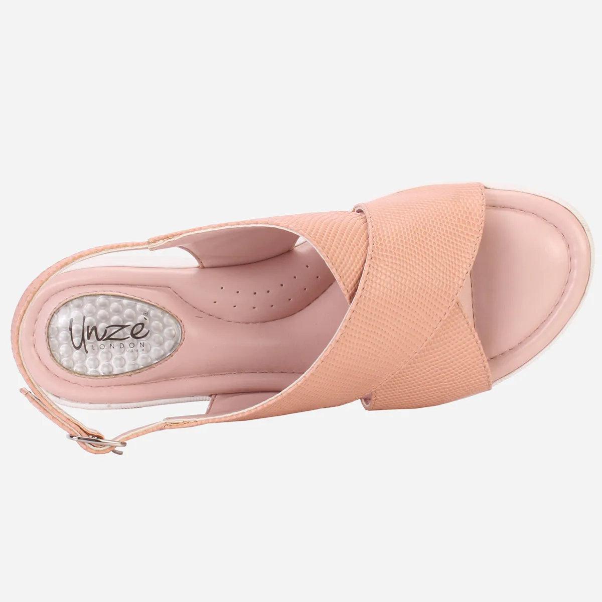 Women's "ELENA" Wide Strap Open Toe Sandals
