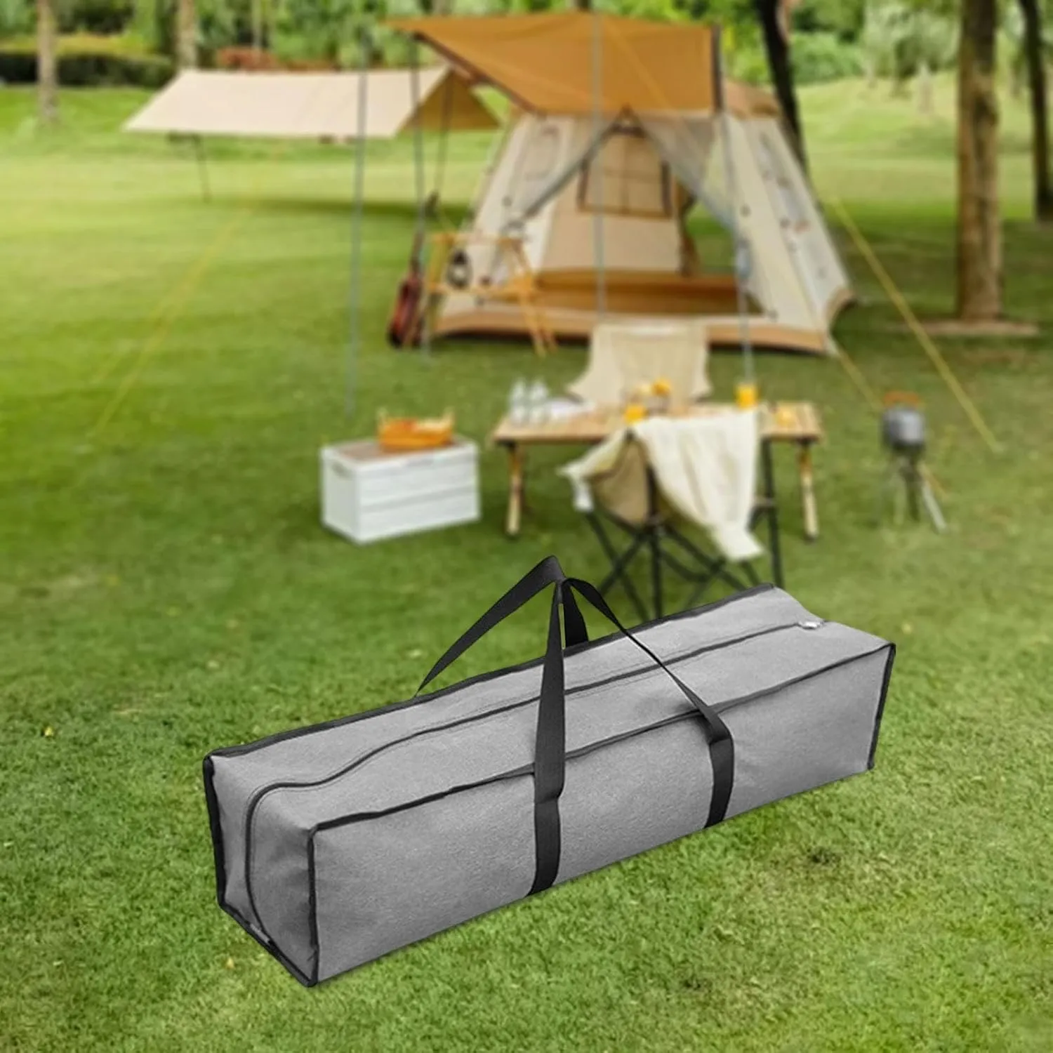 Yiju Canopy Pole Bag Tripod Carrier Portable Heavy Duty Duffle Bag Tent Storage Pouch for Camping Travel Home Outdoor Activities, 60cm Length